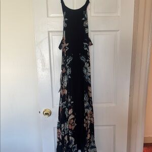 Floral Black Maxi Dress